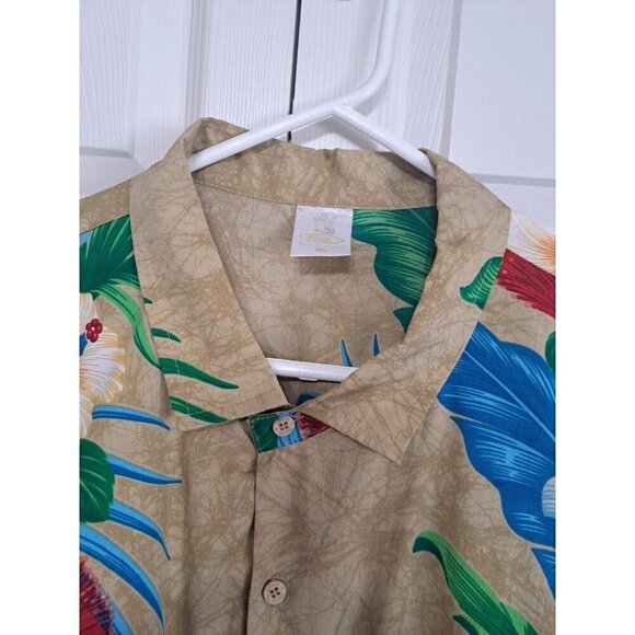 RIMA Men's 3XL Multicolor Tropical Floral Hawaiian Aloha Short Sleeve Shirt - Picture 4 of 7